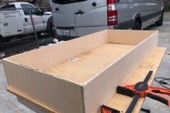 Dinette Bed Storage Drawer Sprinter Campervan Conversion build