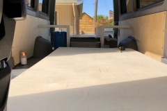 Installing Base Floor in a Mercedes Sprinter Van Conversion Campervan