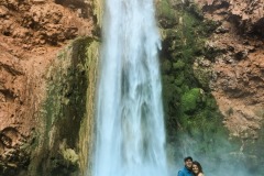 MOONEY FALLS IN HAVASUPAI ARIZONA