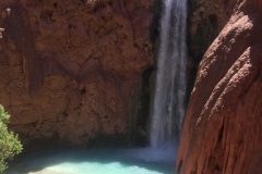 MOONEY FALLS IN HAVASUPAI ARIZONA